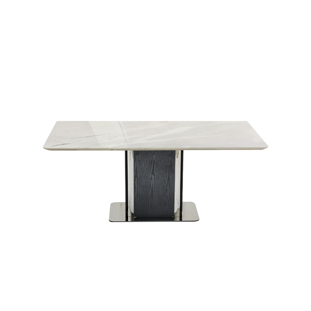 Natural Marble Rectangular Dining Table