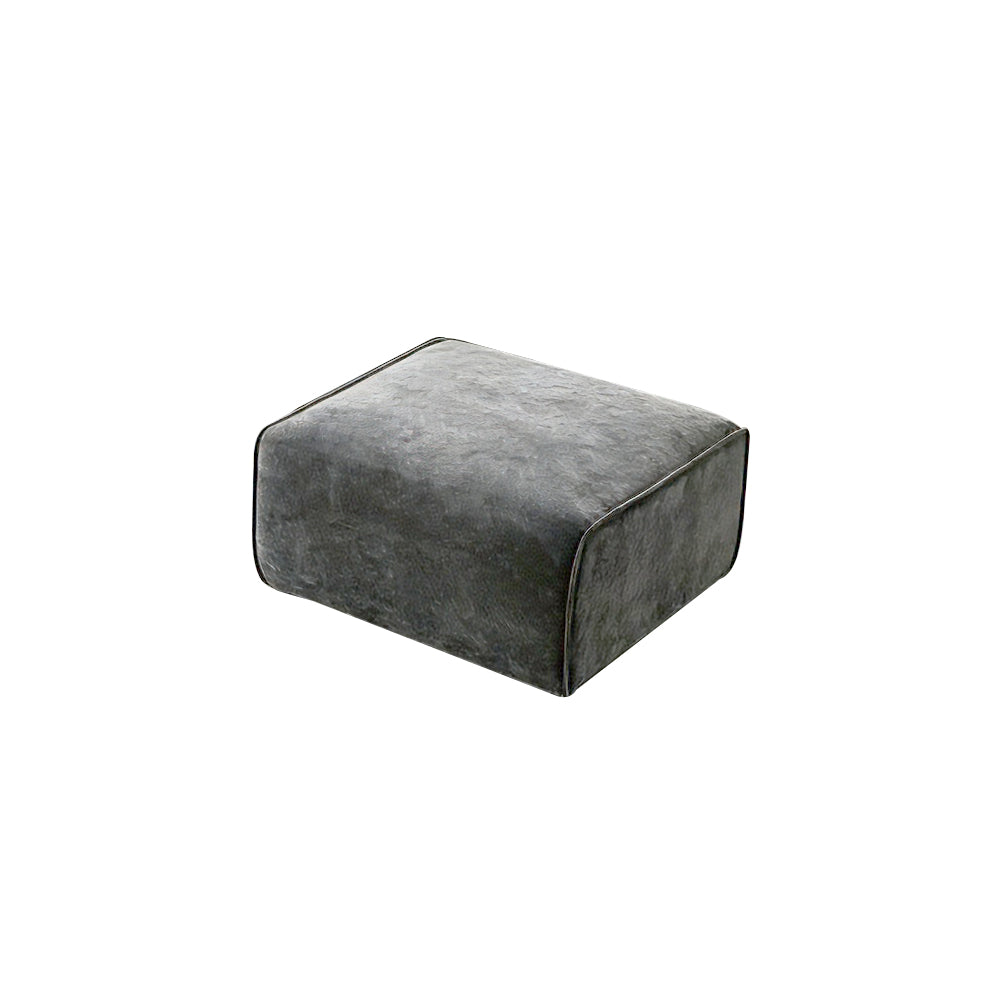 Chenille Grey Straight-Line Sofa