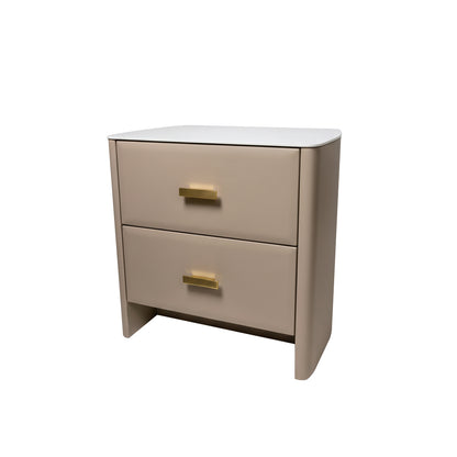 Italian Minimalism Slate Top Stool Bedside Table - Dual Function