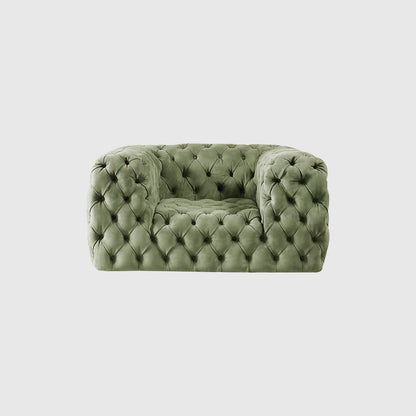 Modern Minimalist Single Seater Button-Tufted Sofa